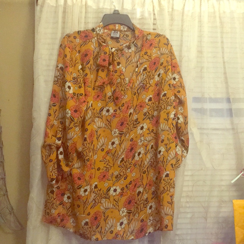Floral Mustard Shirt